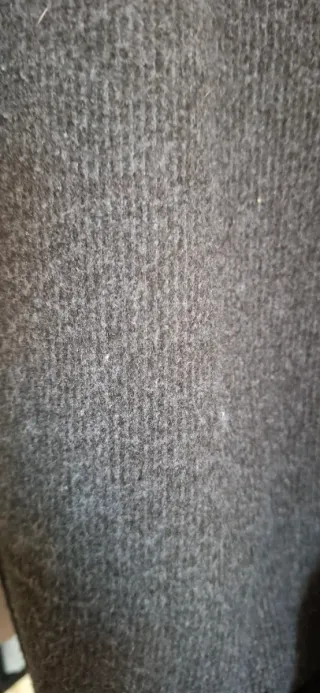 Cappotto Grigio Antracite Dettagli Similpelle