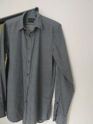 Camisa Antony Morato Hombre Gris/Blanco