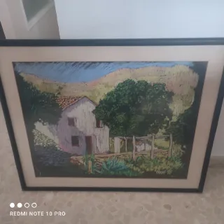 Cuadro paisaje casa rural