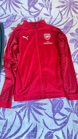 Chándal Arsenal Puma Gris y Rojo