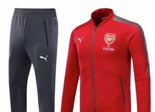 Chándal Arsenal Puma Gris y Rojo