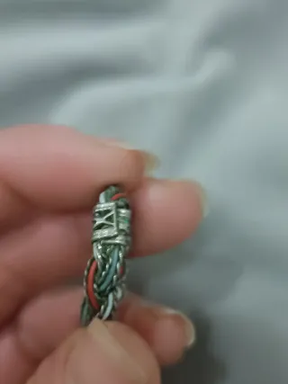 Anello donna intrecciato multicolor antico