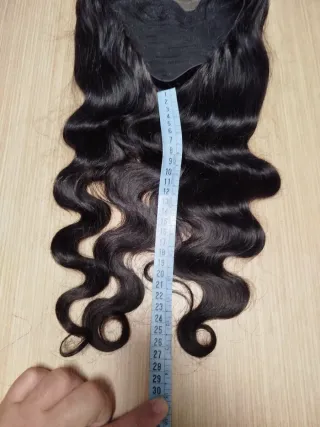 Peluca pelo natural ondulado