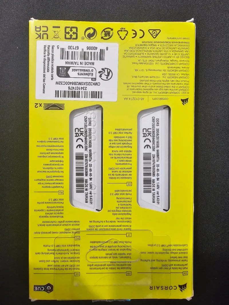 Corsair Vengeance DDR5 32GB (2x16GB) 6400MHz afbeelding 2