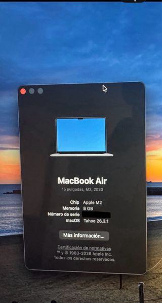 MacBook Air 15´3 pulgadas M2 Plata/Gris Espacial