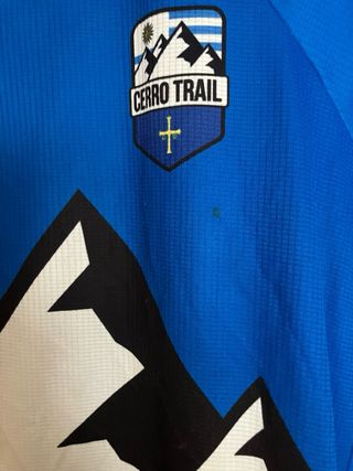 Camiseta Trail Running M Azul y Rosa