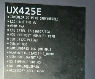 ASUS ZenBook 14 i7 11ª Gen (2021)