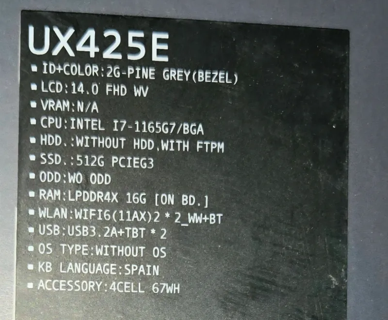 ASUS ZenBook 14 i7 11ª Gen (2021) afbeelding 7