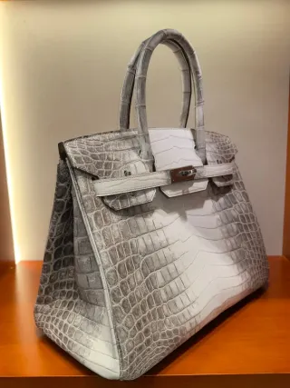 Hermès Birkin Himalaya Bianco Coccodrillo
