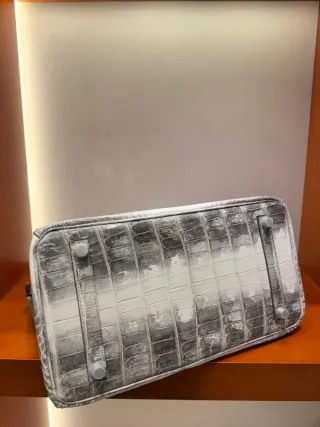 Hermès Birkin Himalaya Bianco Coccodrillo