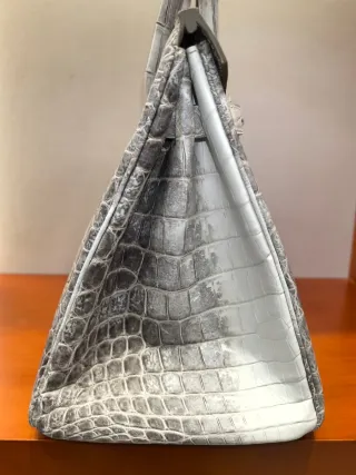 Hermès Birkin Himalaya Bianco Coccodrillo