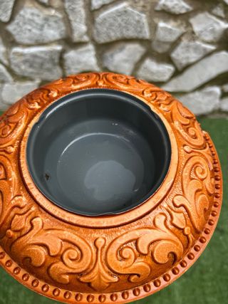 Posacenere vintage donna flamenco terracotta