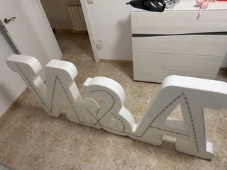 Letras decorativas A&N con luz