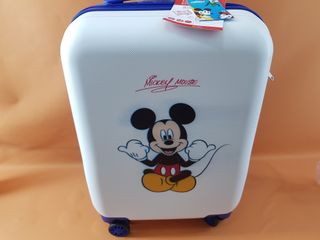 Maleta Infantil Disney Mickey Mouse Azul/Blanco