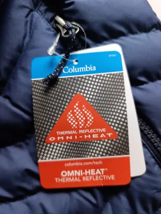 Chaqueta Columbia Azul con Capucha