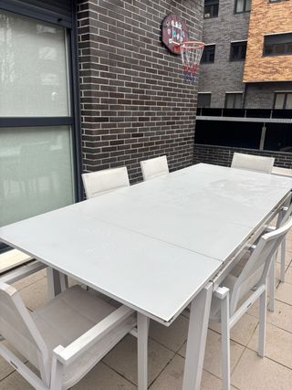 Mesa de jardín Naterial gris