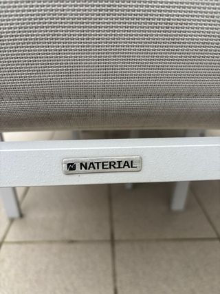 Mesa de jardín Naterial gris