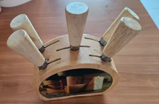 Set coltelli legno e metallo