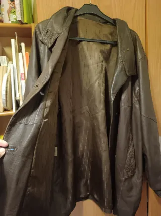 Chaqueta Piel Vintage Gino Montanaro Marrón