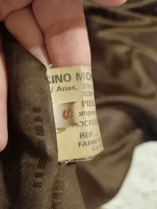 Chaqueta Piel Vintage Gino Montanaro Marrón