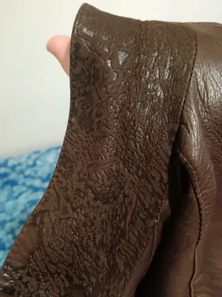 Chaqueta Piel Vintage Gino Montanaro Marrón