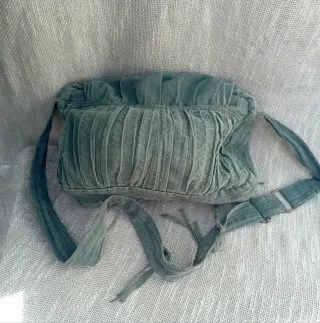 Bolso de hombro verde salvia