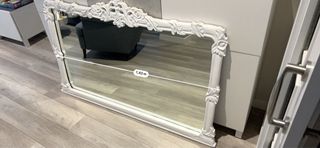 Espejo decorativo blanco