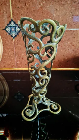 Vaso Vintage Ottone Decorato