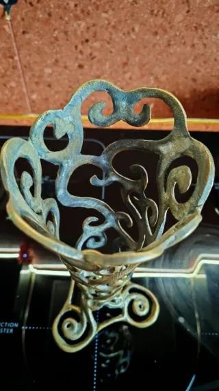 Vaso Vintage Ottone Decorato