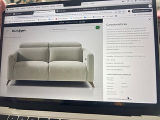 Sofá 2 plazas eléctrico reclinable