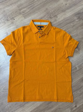 Polo Tommy Hilfiger Naranja Talla XL regular fit