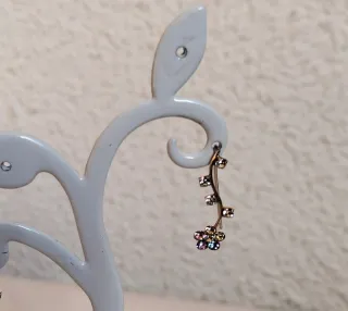 Pendientes trepadores flor plata ley