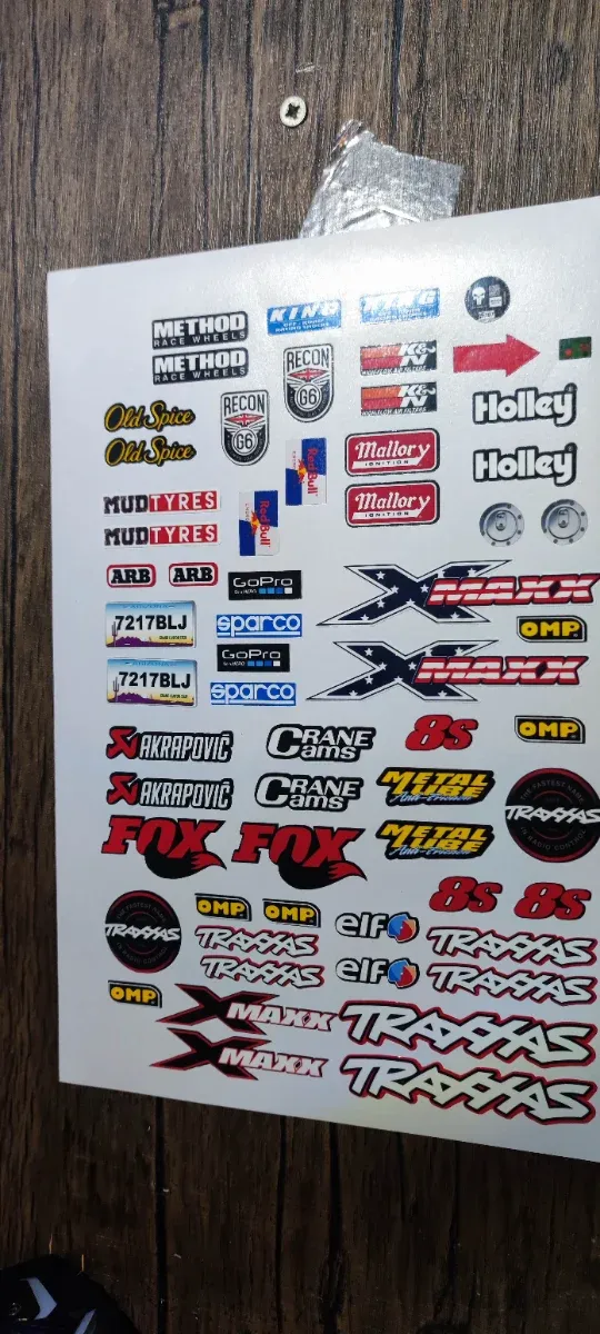 Stickers Traxxas xmaxx ser completo