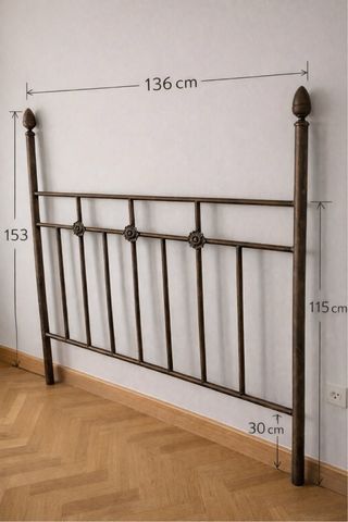 Cabecero cama metal 135 cm