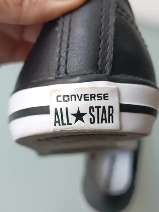 Converse All Star Pelle Nera Tg 36