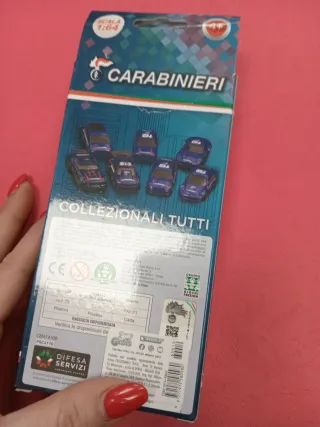 Set 3 Macchinine Carabinieri Scala 1:64