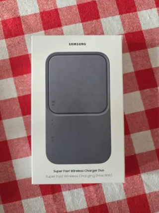 Cargador Inalámbrico Rápido Samsung Duo