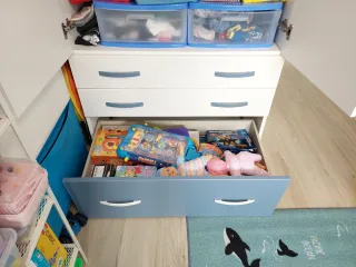 Armario juvenil madera blanco.