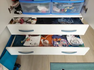 Armario juvenil madera blanco.