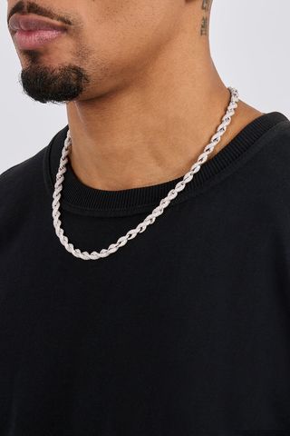 Cadena Rope 6 mm Iced Hip Hop