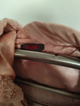 Chaquetón rosa pelo sintético