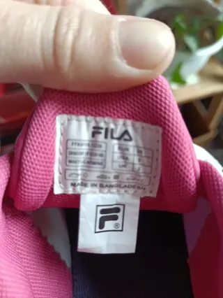 Zapatillas Fila niña blancas y rosas