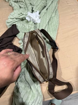 Riñonera Gucci Marrón y Verde wats 673814427