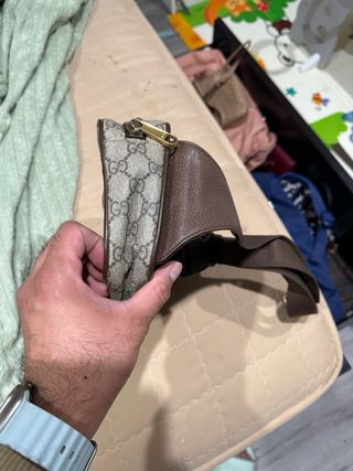 Riñonera Gucci Marrón y Verde wats 673814427