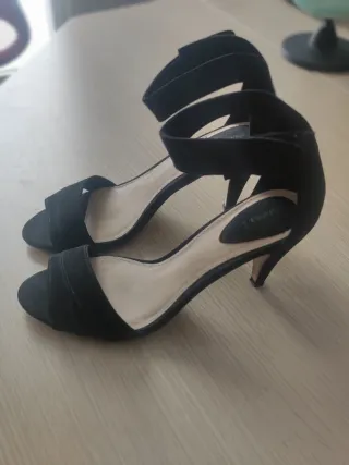 Zapatos Bershka Negros Tacón