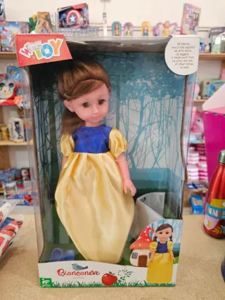 Bambola Biancaneve Globo con libro storie