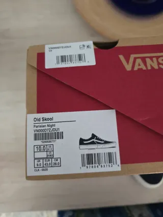 Zapatillas Vans Old Skool Azul/Blanco Nuevas.