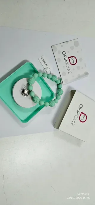 Braccialetto Ops! donna verde e argento