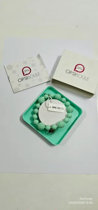 Braccialetto Ops! donna verde e argento