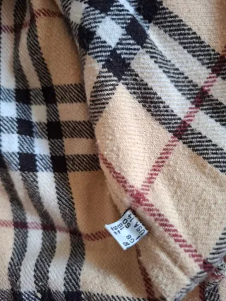 Camisa Burberry Clásica Cuadros Beige